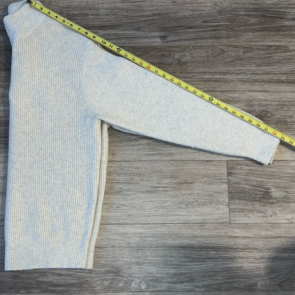 Men's Beige Half-Zip Sweater - Picture 7 of 8